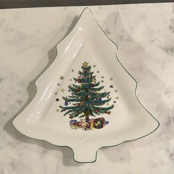 Nikko Ceramics Other - Vintage Nikko Christmas Tree Shaped Serving Plate